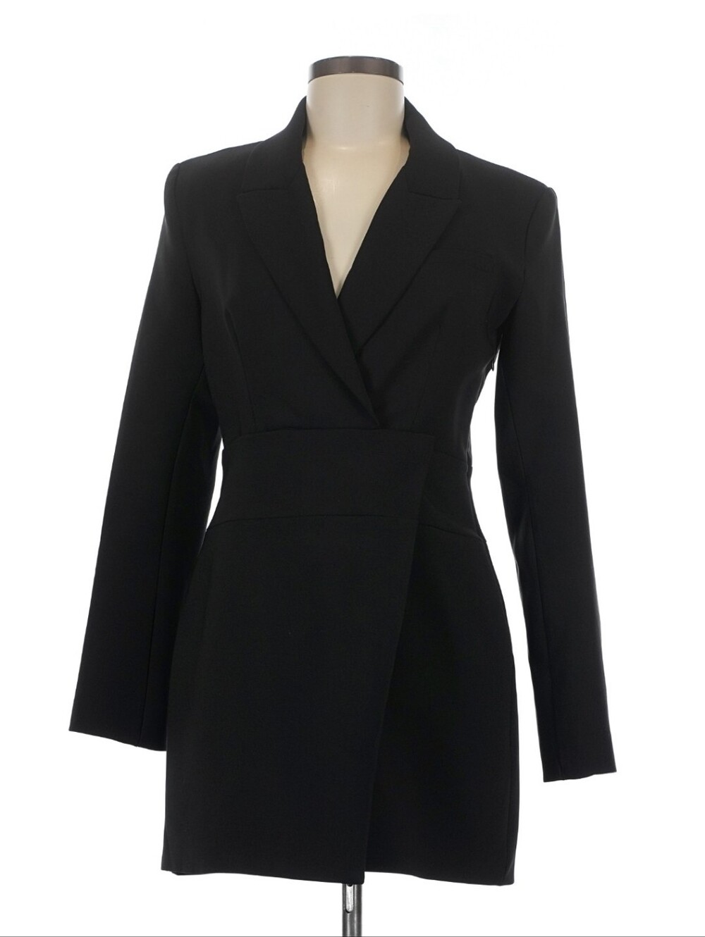 Classic Black Women's Blazer Coat DRESS
